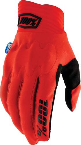 10014-00047 100% Cognito Smart Shock Gloves Red - L
