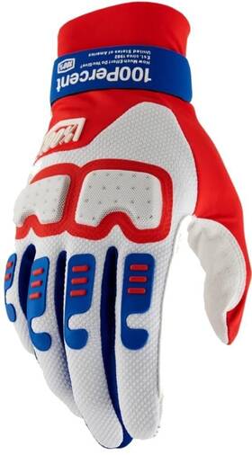 10029-00009 100% Percent - Langdale Glv Red/wht/blu-xl 10029-00009 100% Percent - Langdale Glv Red/wht/blu-xl