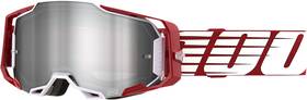 50005-00009 100% Armega Goggle - Oversized Deep Red Flash Silver Mirror Lens 50005-00009 100% Armega Goggle - Oversized Deep Red Flash Silver Mirror Lens