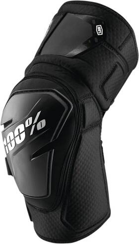 70007-00002 100% Fortis Mtb Knee Guards - Black L/xl Pair