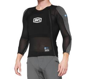 90411-001-11 100% Tarka Long Sleeve Mesh Top Medium Black