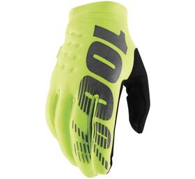 10016-004-12 100 Percent 100% Fluorescent Yellow Mens Brisker Cold-weather Gloves L