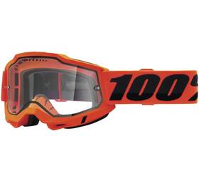50016-00004 100 Percent 100% Accuri 2 Enduro Mtb Goggles Neon Orange With Clear Lens