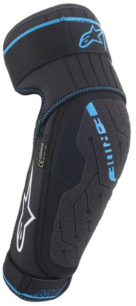 Alpinestars 059175367748 E-ride Mtb Elbow Protective Guards Black/cyan Sm/md