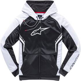 101953102-1020m Alpinestars Strike Fleece Hoody - M Black/white 101953102-1020m Alpinestars Strike Fleece Hoody - M Black/white