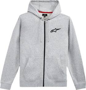 1212-536001126l Alpinestars Ageless Chest Zip Hoodie Large Gray/black