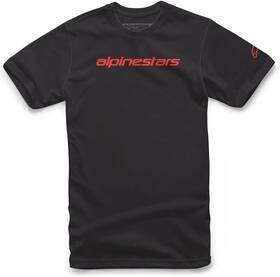 1212720201523m Alpinestars Tee Linear Word Bk/rd M