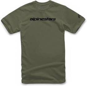 1212720206910xl Alpinestars Tee Linear Word Mil/bk Xl