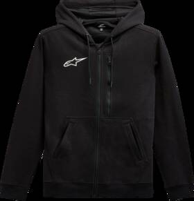 12135103010l Alpinestars Asymmetrical Zip-up Hoodie - Black Large