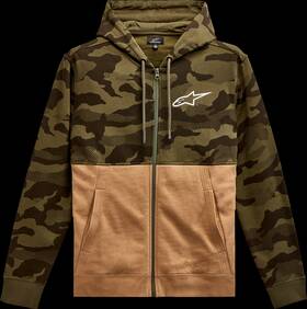 1213510506923m Alpinestars Camo Block Hoodie - Military/sand Medium