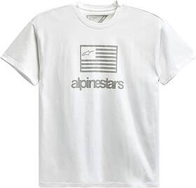 12137262020xxl Alpinestars Tee Flag Wt 2x