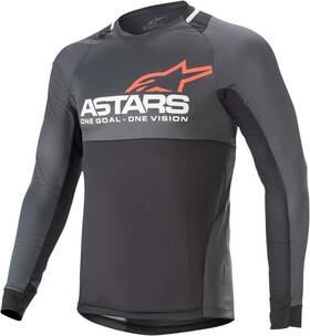 1766921-1793-sm Alpinestars Drop 8.0 Long-sleeve Jersey - Black/coral Small
