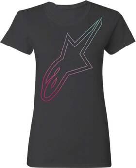 1w35-72056 Alpinestars Womens Degree Short-sleeve Shirts Medium Black