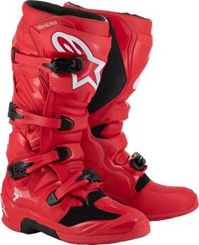 2012025-3010-9 Alpinestars Tech 7 Boots Bright Red - Lightweight &