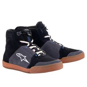 Alpinestars 2512322117210 Chrome Riding Shoes 10 Black/asphalt/gum Blue