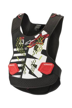 2701-0925 Alpinestars Adults Sequence Chest Protector Black/white/red - M/l