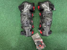 2704-0712 Alpinestars Rk-7 Plasma Off-road Knee Braces Black/red Xl