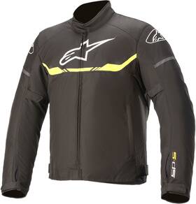 3200120-155-l Alpinestars T-sp S Waterproof Jacket - Black/yellow Fluo Large