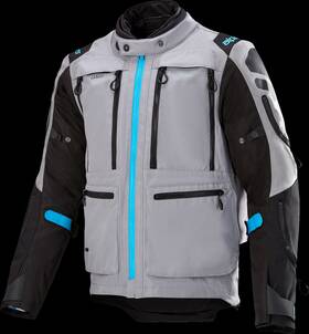 3204423-9117-m Alpinestars Ardent 3in1 Adventure Touring Jacket - Gray/black/blue Medium