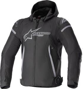 3206423-111-s Alpinestars Zaca Waterproof Jacket Small Black/gray