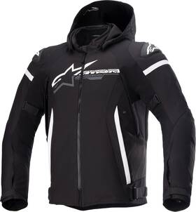 3206423-12-xl Alpinestars Black/white Zaca Waterproof Jacket Xl 3206423-12-xl Alpinestars Black/white Zaca Waterproof Jacket Xl