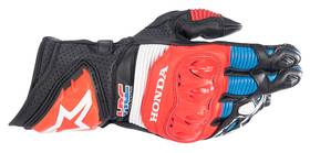 3556223-1317-m Alpinestars Honda Gp Pro R3 Gloves Medium Black/bright Red/blue