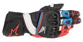 3556321-1317-xl Alpinestars For Honda Gp Plus R V2 Gloves - Black/bright Red/blue Xl