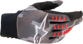 3564020-9133-md Alpinestars Md Smx-e Gloves Gray/camo/red