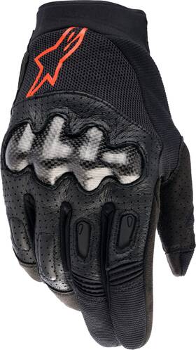 3565023-1030-sm Alpinestars Megawatt Gloves Sm Black/red Fluo 3565023-1030-sm Alpinestars Megawatt Gloves Sm Black/red Fluo