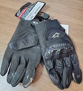 3567714-l Alpinestars Road Sport Smx-2 Air Carbon V2 Leather Glove Large Black