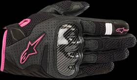 3590518-1039-xl Alpinestars Xl Stella Smx-1 V2 Air Gloves Black Fluorescent Gray Pink White
