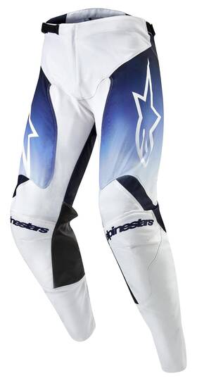 3721324-2070-34 Alpinestars Racer Hoen Pants Wht/drk Nvy/lt Blue Sz 34
