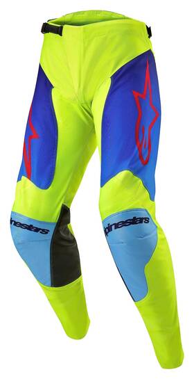 3721324-525-28 Alpinestars Racer Hoen Pants - Ylw Fluo/blue/nt Navy Sz 28