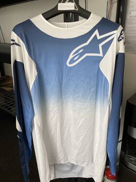 3761324-2070-xxl-1223 Alpinestars Racer Hoen Jersey White/dark Navy/light Blue Xxl