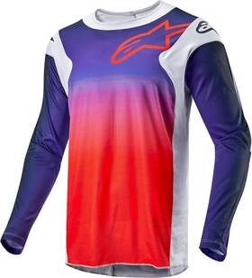 3761324-924-m Alpinestars Racer Hoen Jersey Light Grey/hot Orange/black Md