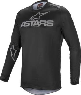 3762321-111-l Alpinestars Fluid Graphite Jersey Blackdark Grey Lg