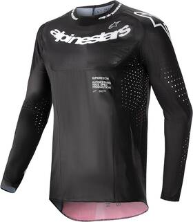 3763224-1323-l Alpinestars Supertech Ward Jersey Black/red Berry Lg