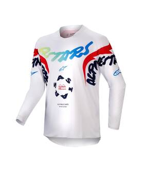 3778324-258-s Alpinestars Youth Racer Hana Jersey White/multicolor Sm