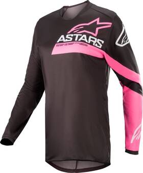 3782422-1390-xs Alpinestars Stella Fluid Chaser Jersey Black/pink Fluo Xs