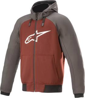 4200918-9134-m Alpinestars 21 Chrome Hoodie Medium Gray/burnt Orange
