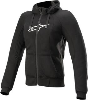 4210920-10-xl Alpinestars Stella Chrome Sport Hoodie Jacket - Xl Black
