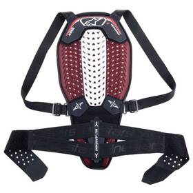4291-0591-06 Alpinestars Nucleon Plasma Back Protector With Strap Large Black/white/red
