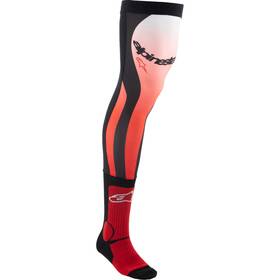 4701324-3012-sm Alpinestars Knee Brace Socks Sm-md Red/white