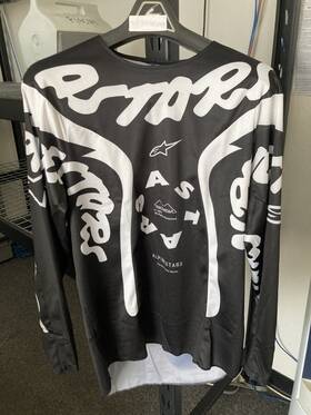 482-2455m-1183 Alpinestars Youth Racer Hana Jersey Black/white Medium