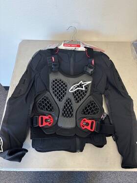482-6102l-1298 Alpinestars Bionic Tech Protection Jacket Black/red Size Large
