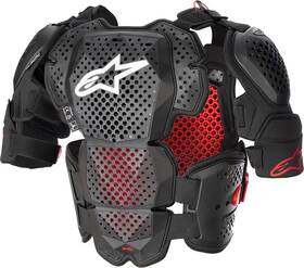 482-62208 Alpinestars Mens A-10 Full Chest Protector Black/red Size Medium/large