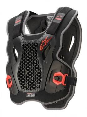 482-62211 Alpinestars Adults Bionic Action Chest Protector Black/red Xl/2xl 482-62211 Alpinestars Adults Bionic Action Chest Protector Black/red Xl/2xl