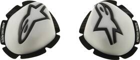6400126-21 Alpinestars Gp Tech Knee Sliders - White/black 6400126-21 Alpinestars Gp Tech Knee Sliders - White/black