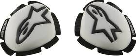 6400226-21 Alpinestars Gp Plus Knee Sliders Motorcycle- White/black