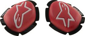 6400226-32 Alpinestars Gp Plus Knee Sliders Motorcycle - Red/white